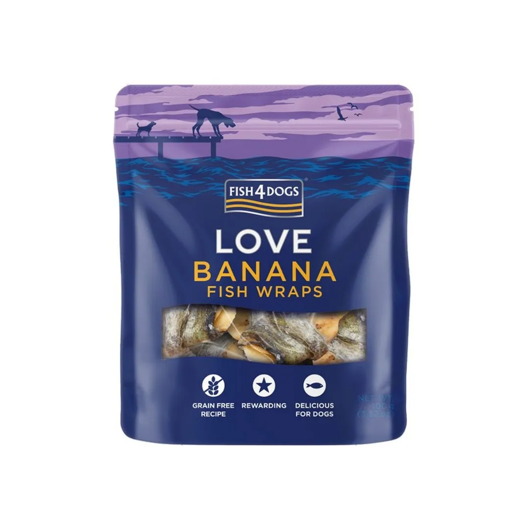 Fish4Dogs Love Banana Fish Wraps