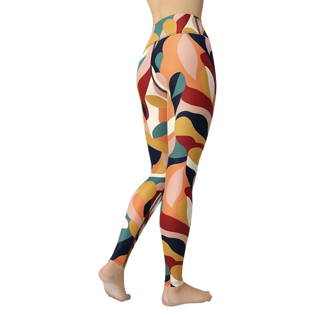 Floral Abstract Yoga Leggings