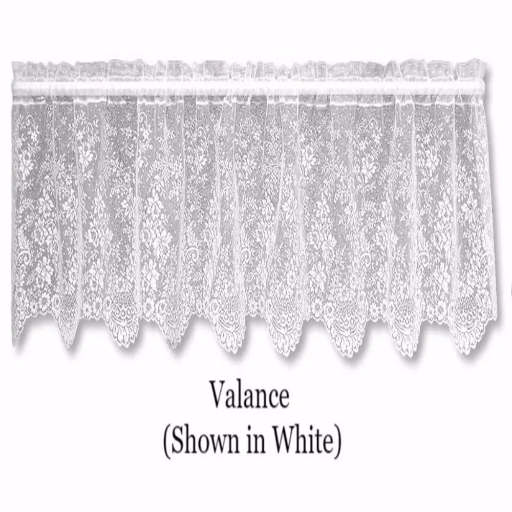 Floret Lace Panel and Valance