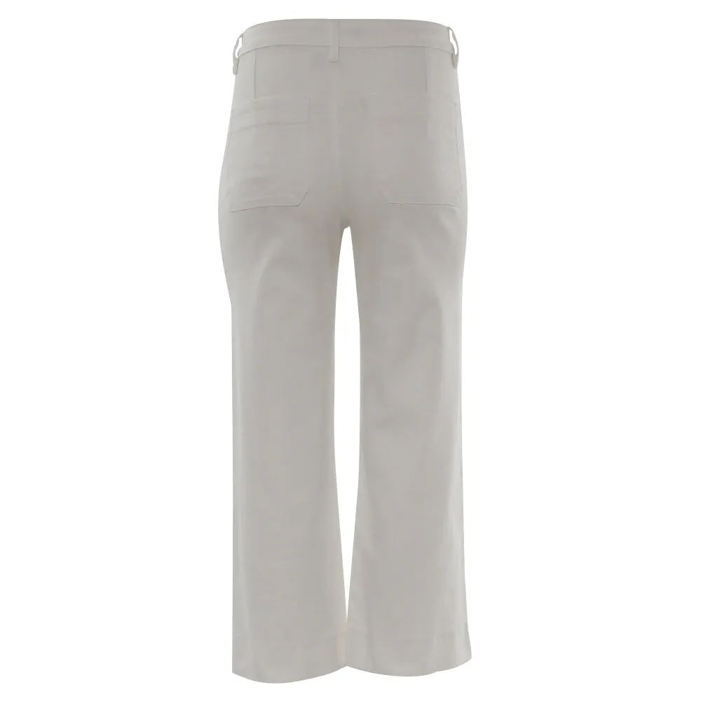 Frances Soft White Crop Jeans