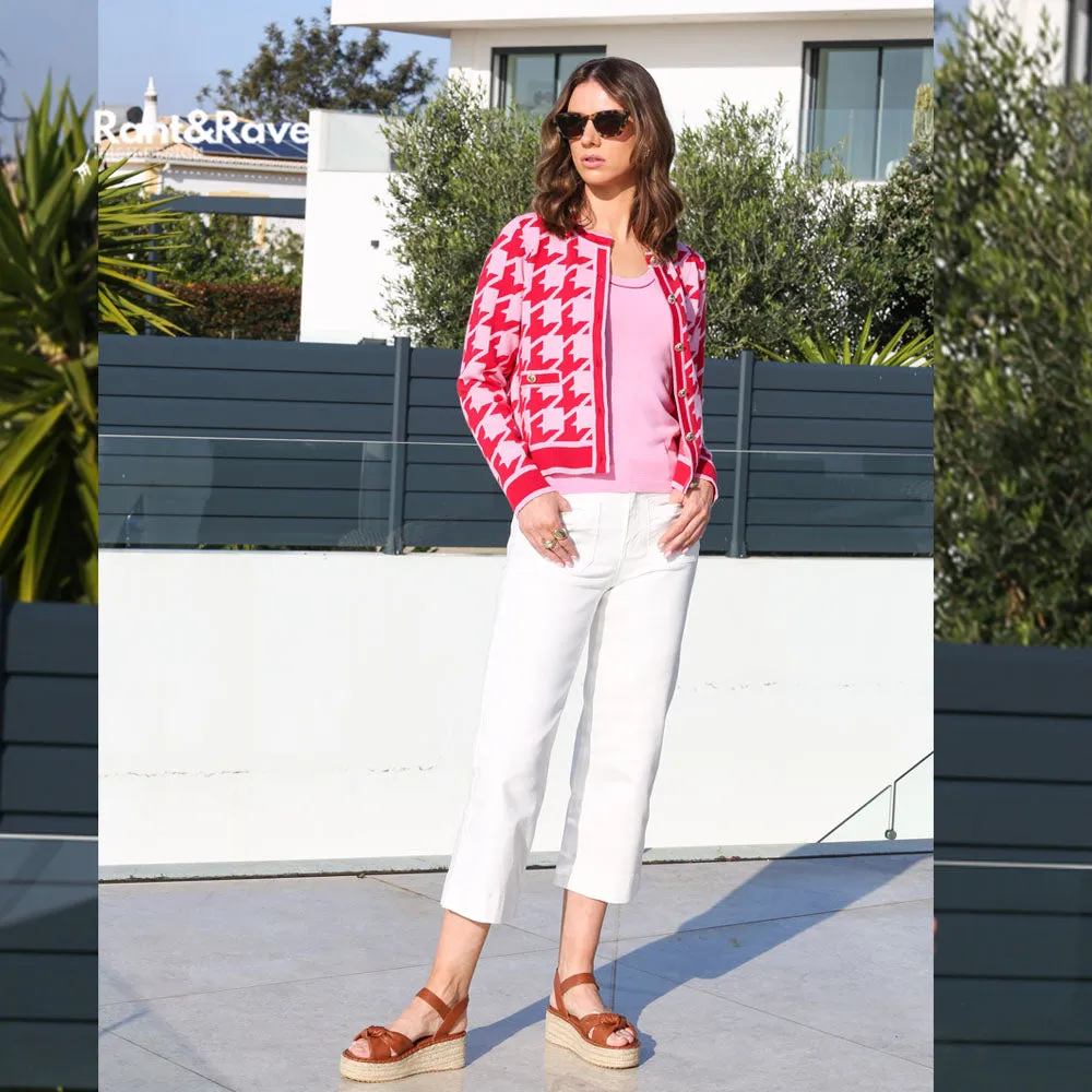 Frances Soft White Crop Jeans
