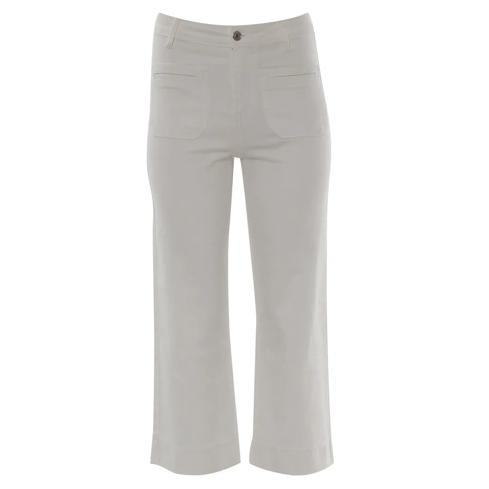 Frances Soft White Crop Jeans