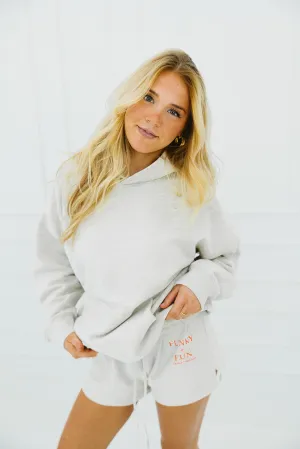 Funky   Fun Shorts - Heather White