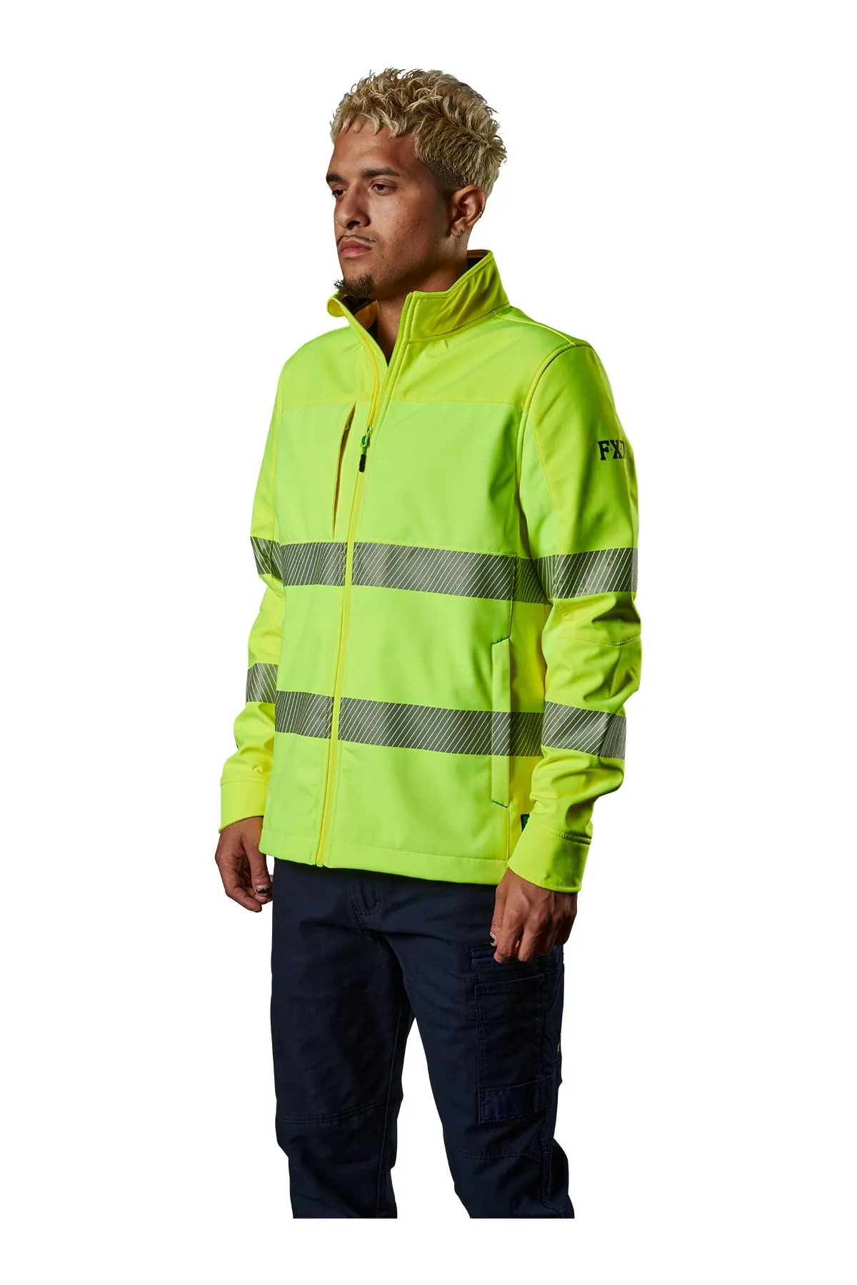 FXD WO-3T Hi Vis Soft Shell Taped Jacket