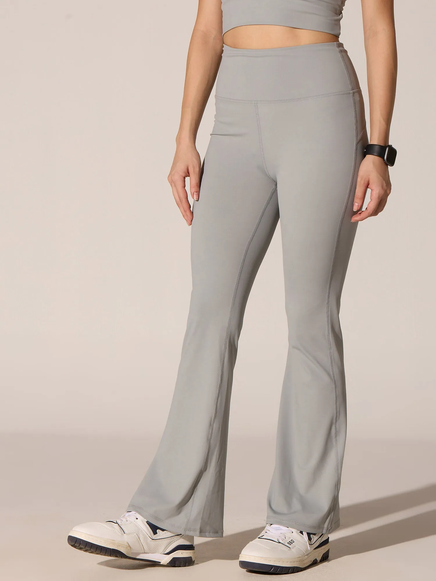 Grey All-In Bootcut Flare Pants