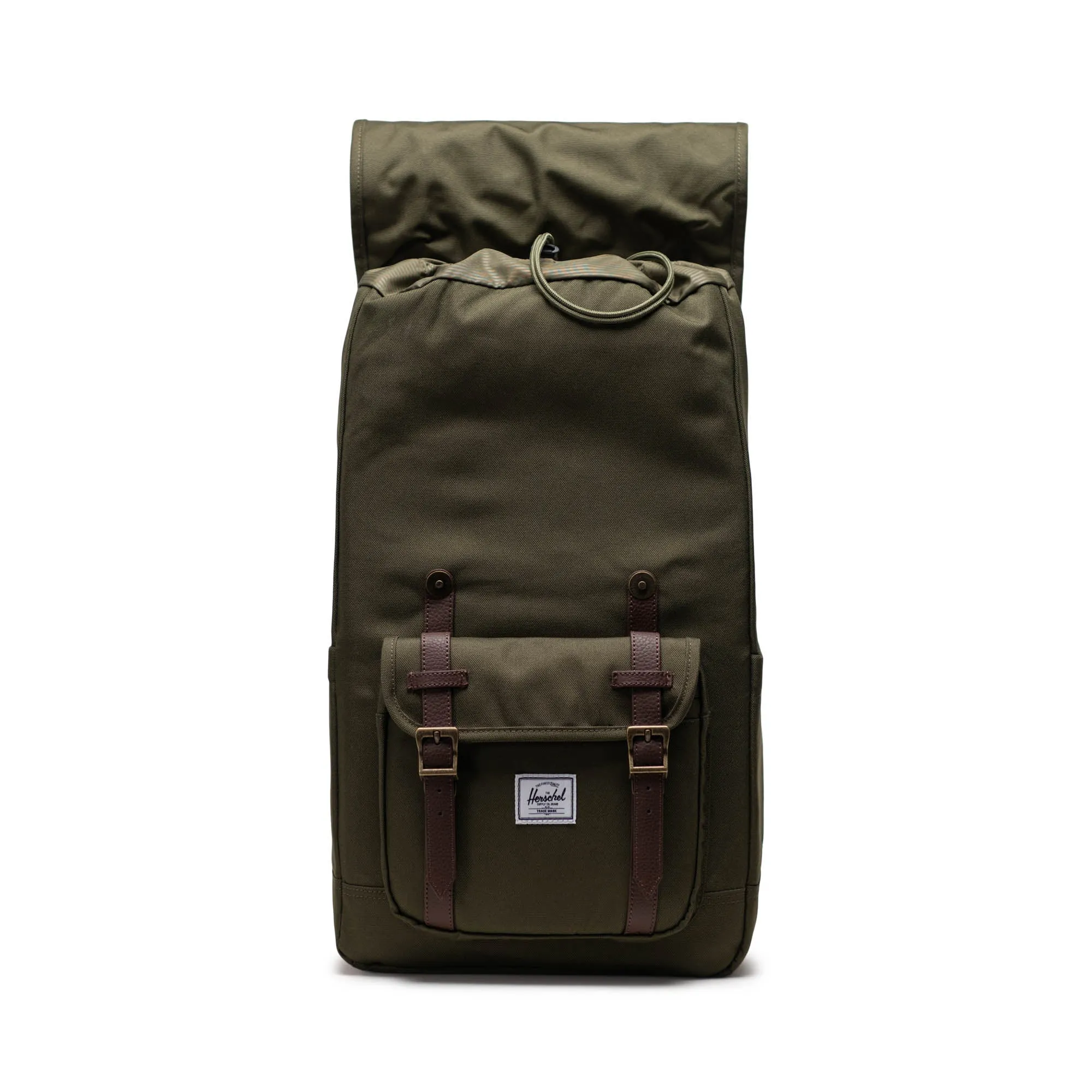 Herschel Little America Backpack - 30L - Ivy Green, Rubber, Black Tonal