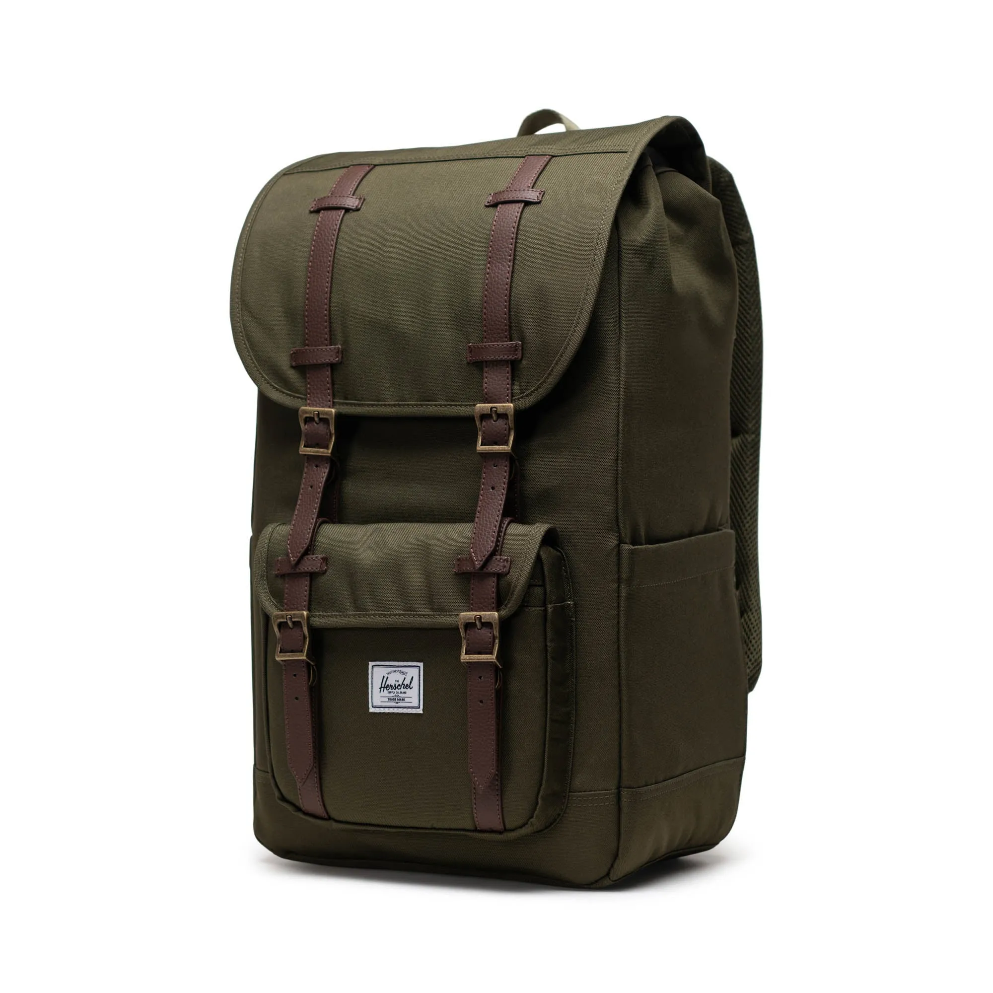 Herschel Little America Backpack - 30L - Ivy Green, Rubber, Black Tonal