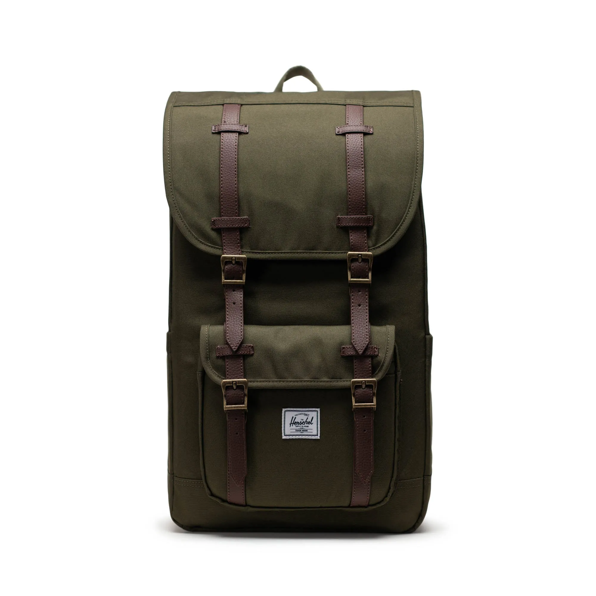 Herschel Little America Backpack - 30L - Ivy Green, Rubber, Black Tonal