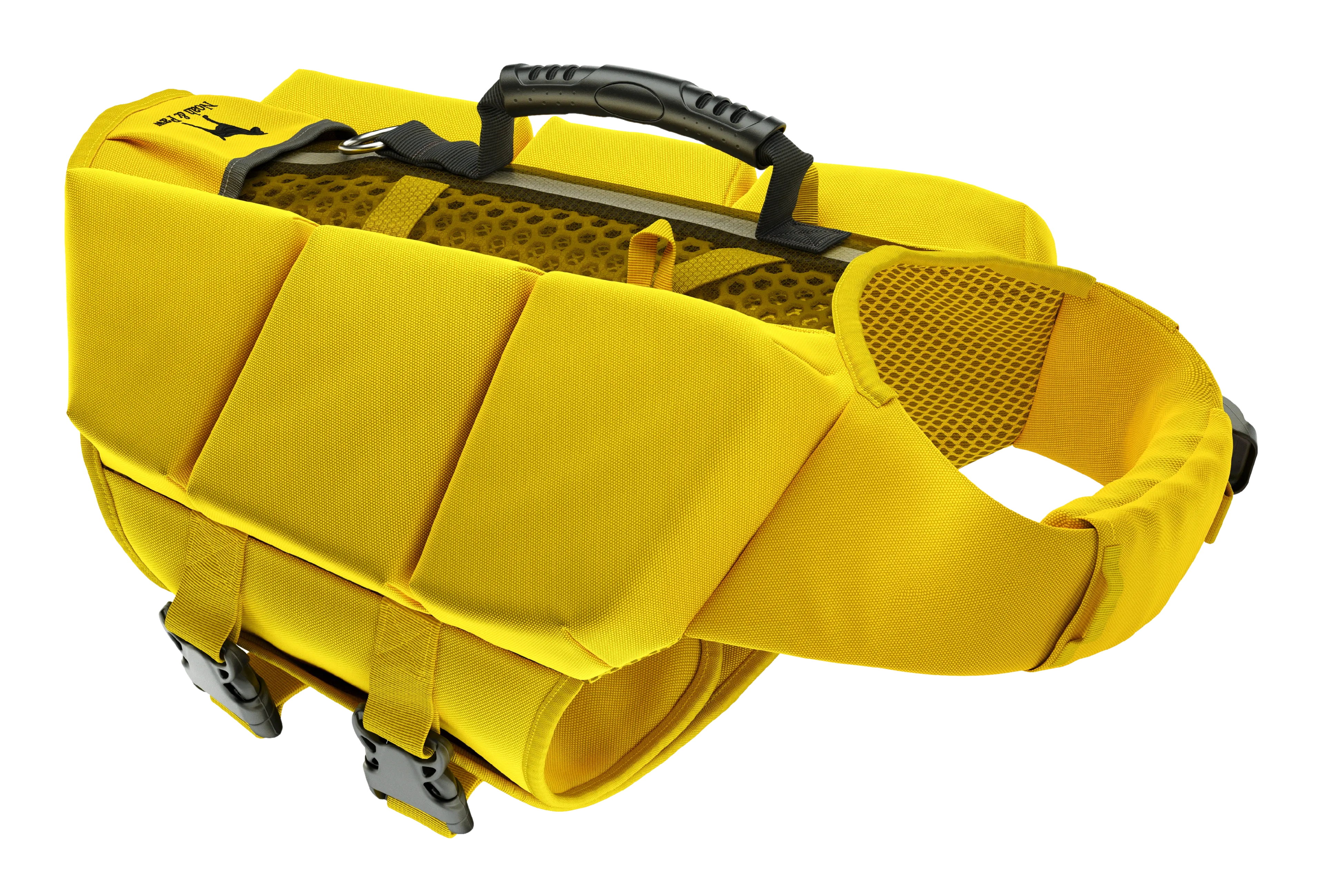 Human Standards Dog Lifejacket Design with 3x Foam for Maximum Buoyancy, Stability & Comfort - Yellow