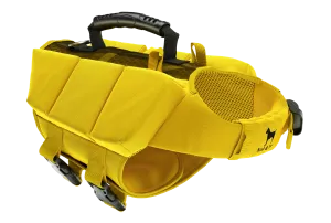 Human Standards Dog Lifejacket Design with 3x Foam for Maximum Buoyancy, Stability & Comfort - Yellow