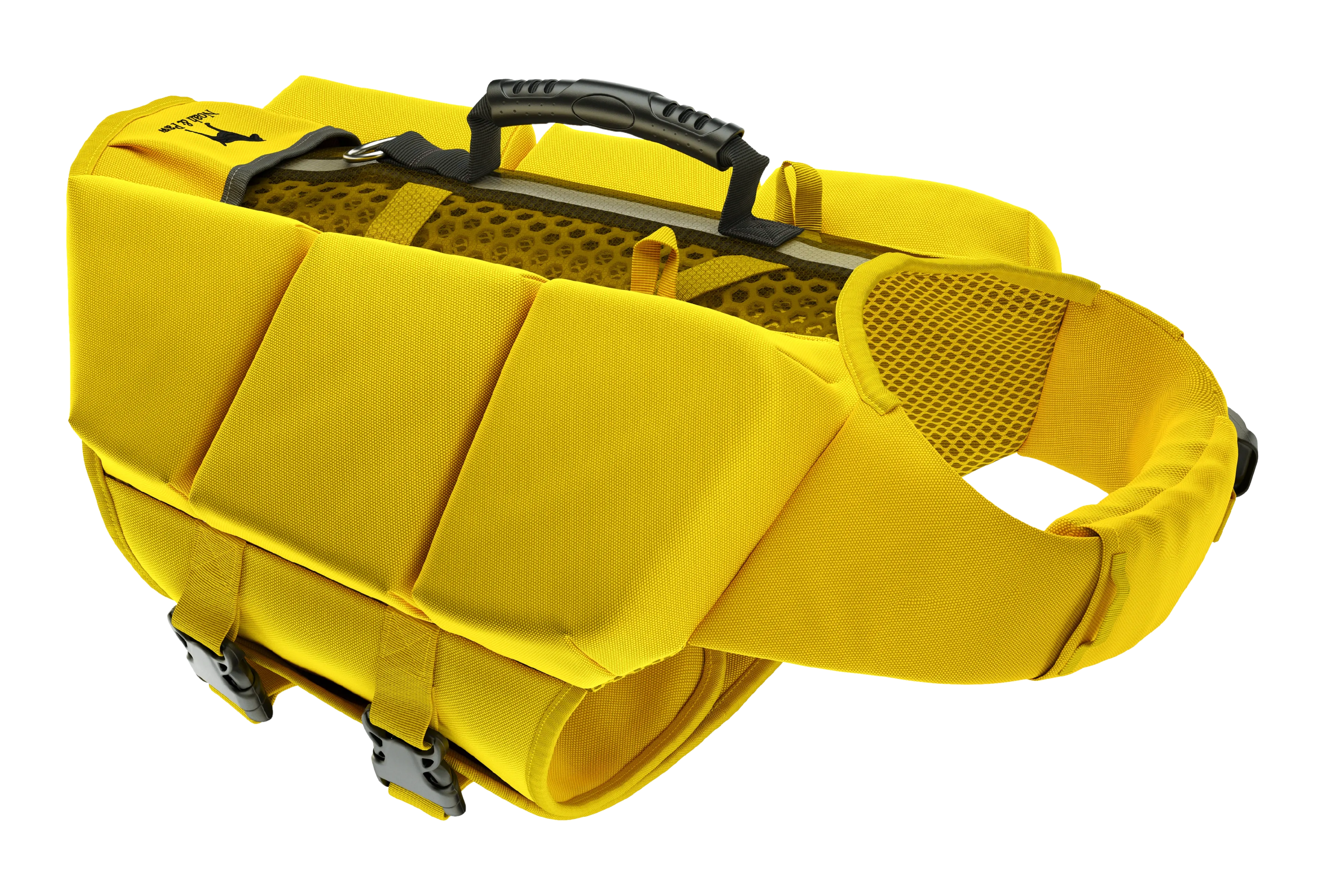 Human Standards Dog Lifejacket Design with 3x Foam for Maximum Buoyancy, Stability & Comfort - Yellow