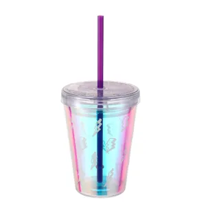 Illusion Collection Straw Water Bottle 350ml