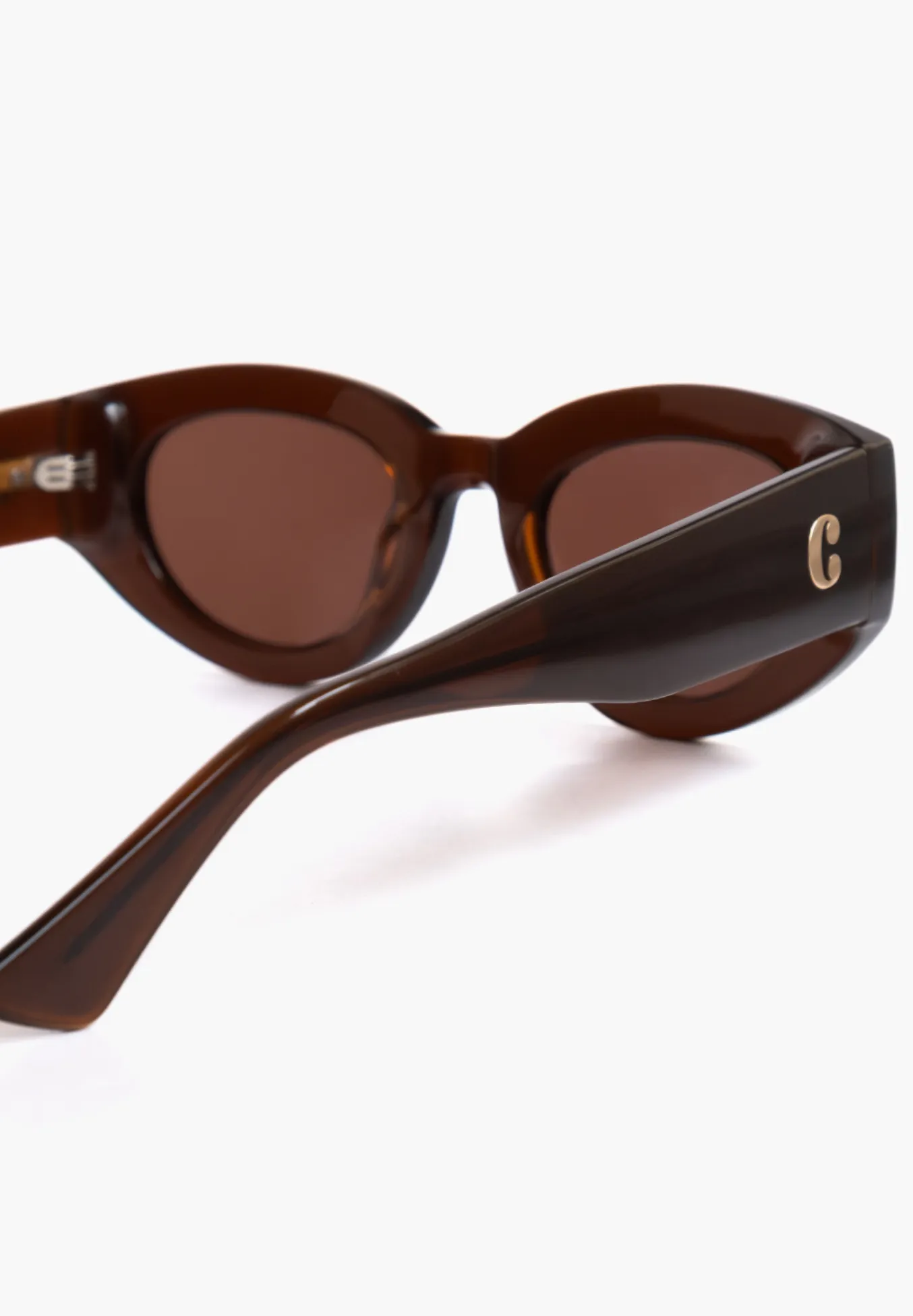 Ines Brown Brown Sunglasses