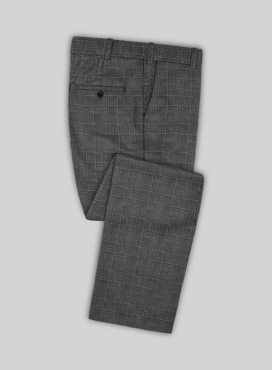 Italian Murano Riquel Gray Wool Linen Suit