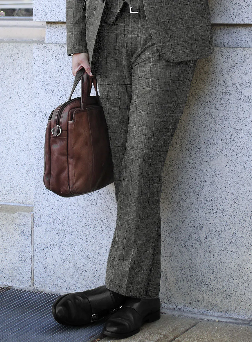 Italian Murano Riquel Gray Wool Linen Suit