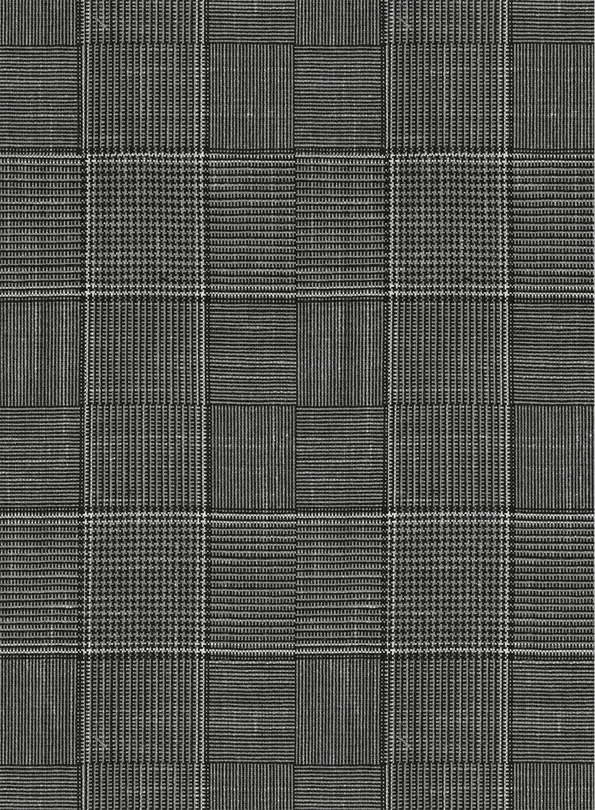 Italian Murano Riquel Gray Wool Linen Suit