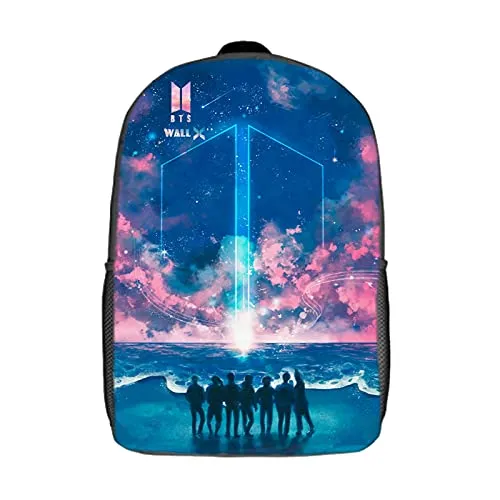 K-POP B-T-S Jimin J-Hope Band Backpack Love Yourself Laptop Backpacks Leisure Teens Multipurpose Messenger Bag 17 Inch B