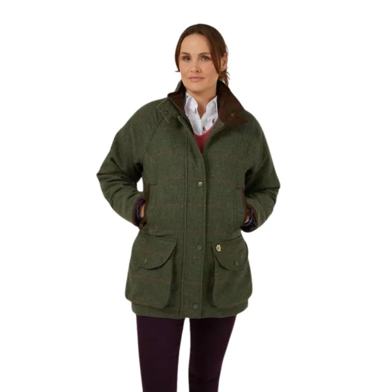 Ladies Combrook Waterproof Coat In Heath