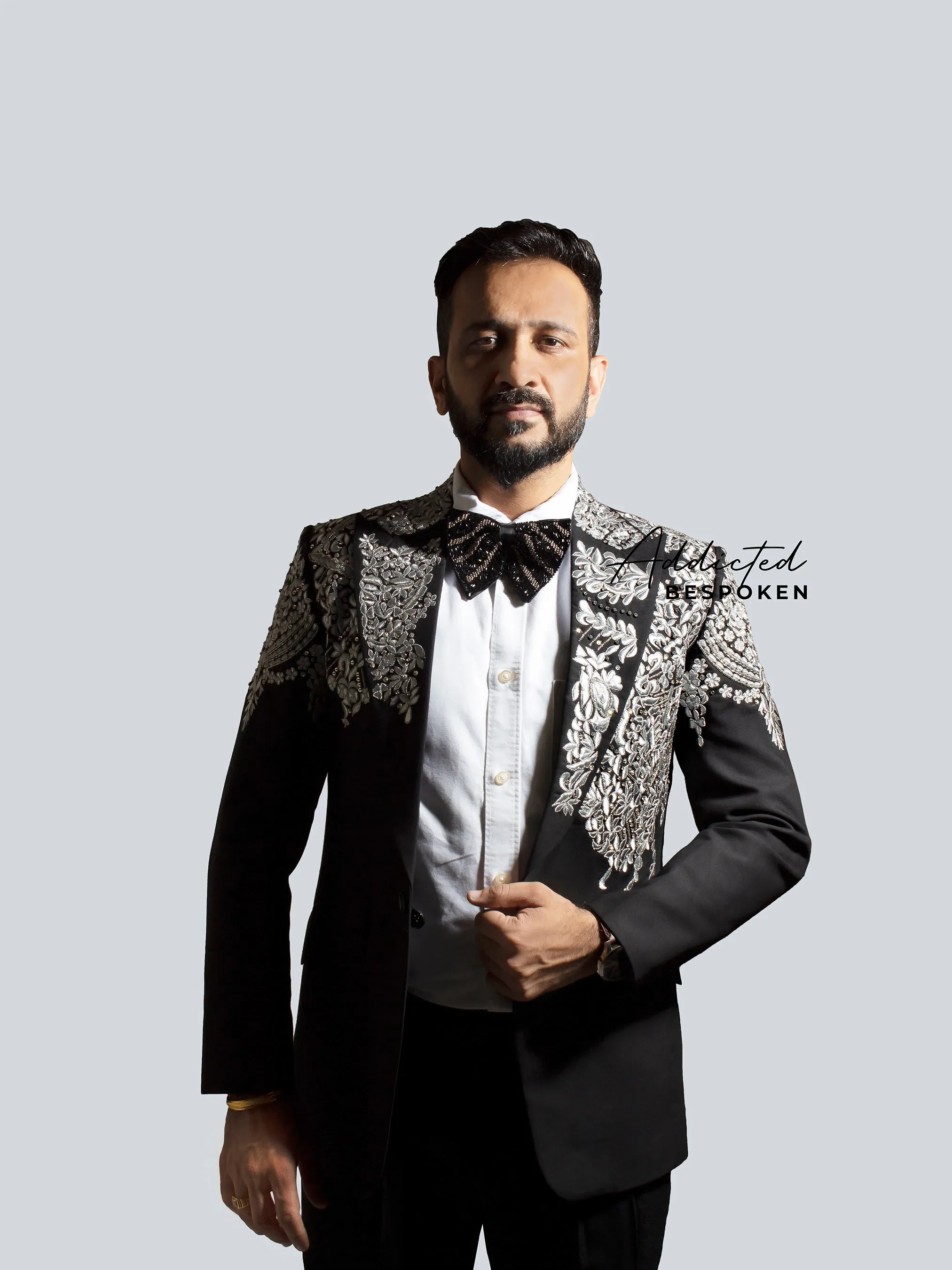 Luxe Embroidered Evening Suit