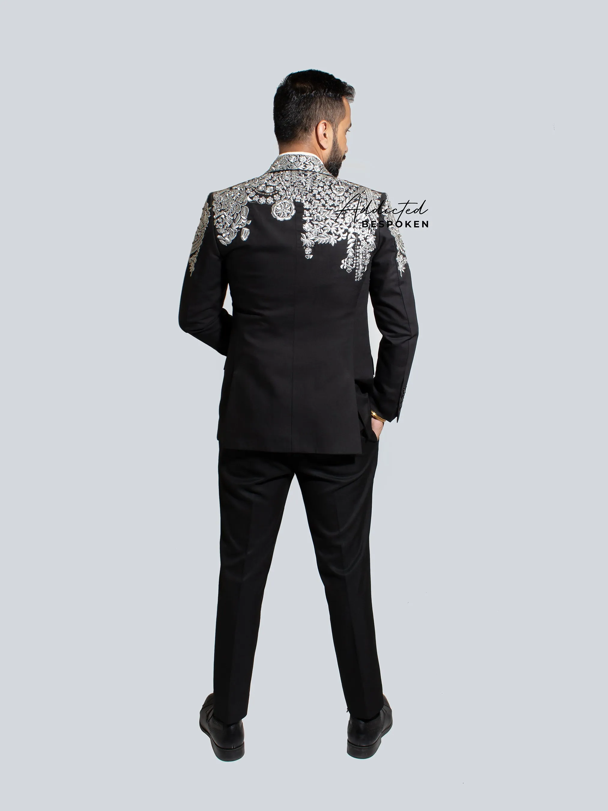 Luxe Embroidered Evening Suit