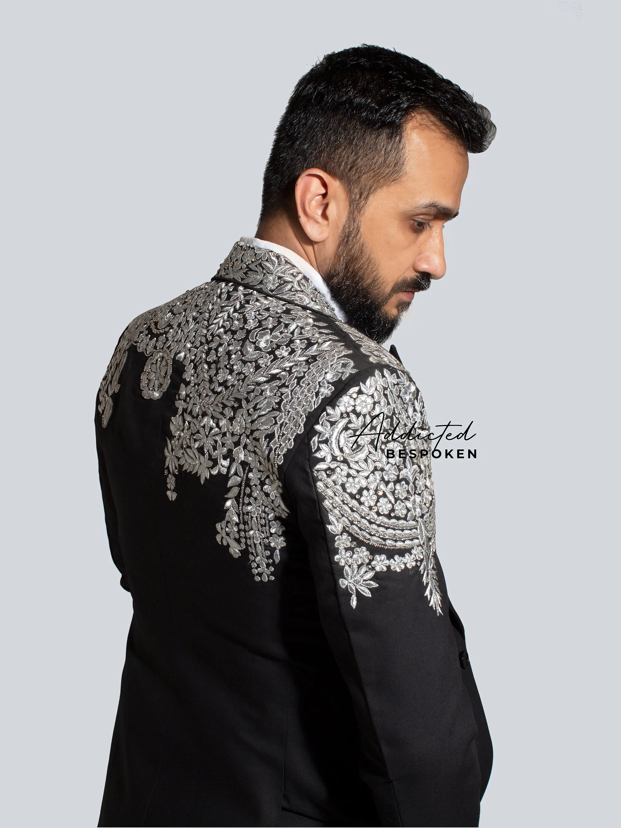 Luxe Embroidered Evening Suit