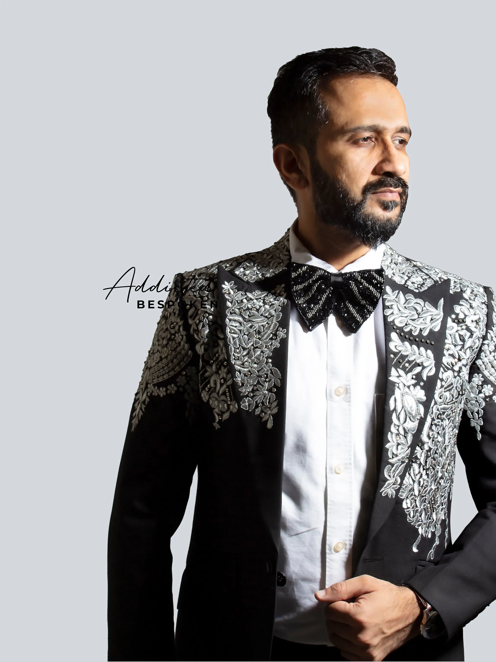 Luxe Embroidered Evening Suit