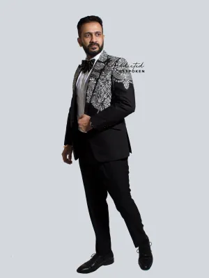 Luxe Embroidered Evening Suit