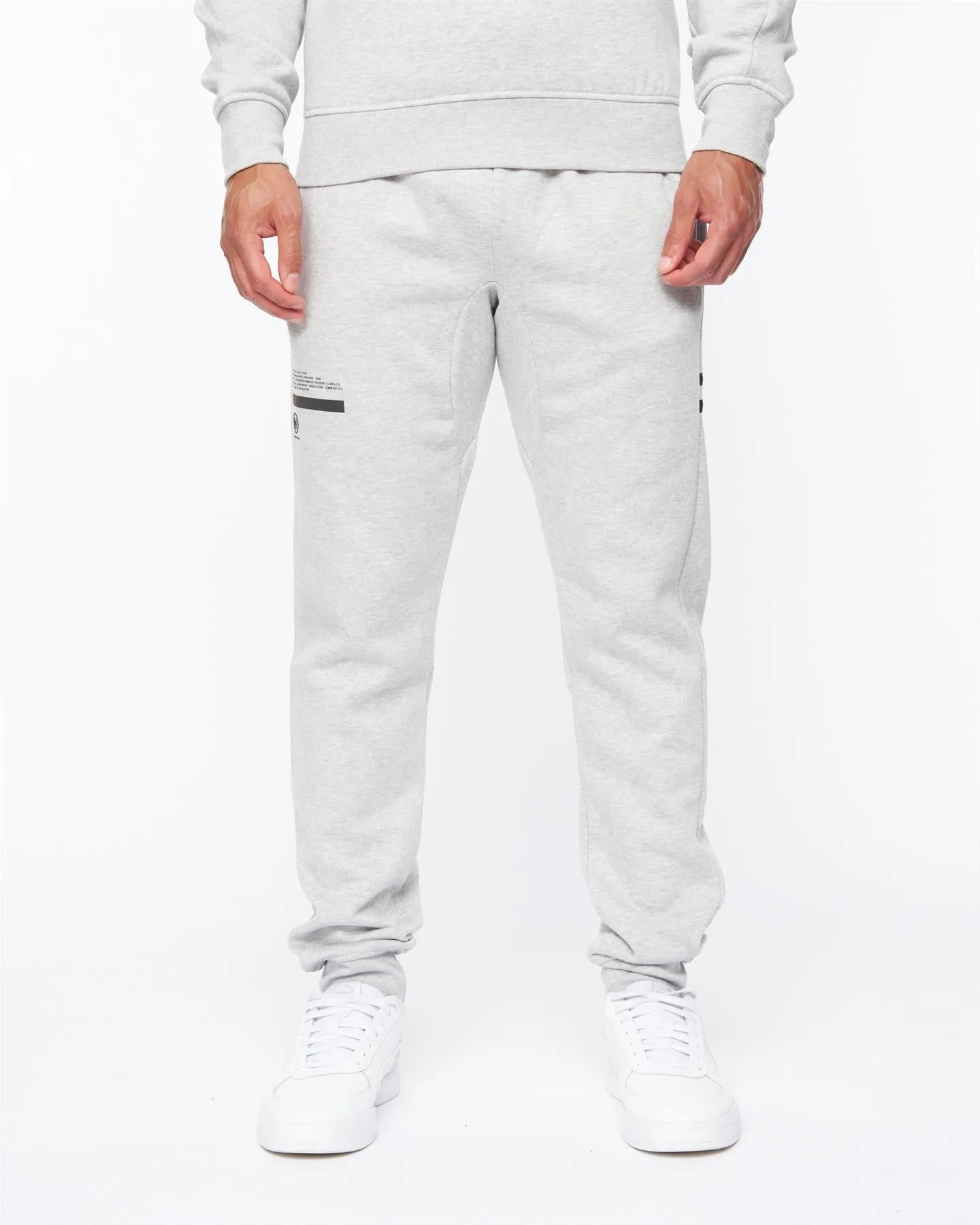 Mens Jennerkins Crew Sweat & Joggers Set Grey Marl