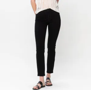Mid-Rise Black Slim Fit Jeans