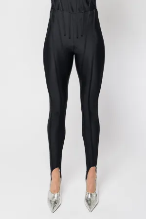 Mugler Eco Sport Lycra Leggings in Black SS25
