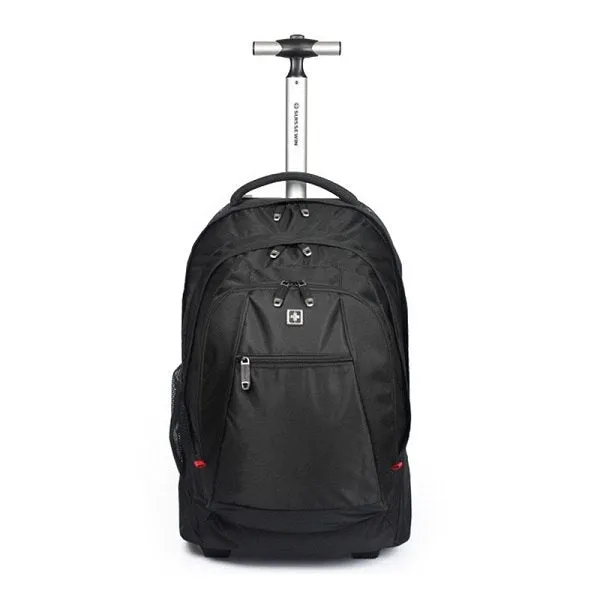 New Business Rolling Luggage Spinner Backpack Shoulder Travel Bag Casters Trolley Carry On Wheels