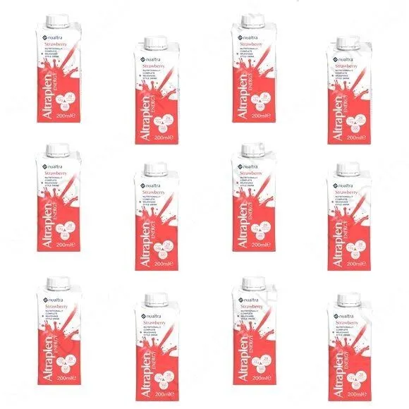 Nualtra Altraplen Energy 200ml (12x200ml) - Strawberry flavour