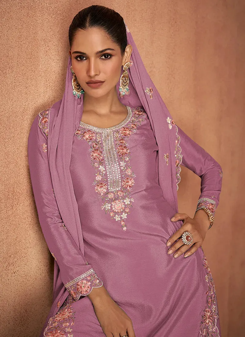 Outstanding Designer Embroidered Party Wear Sharara Suit