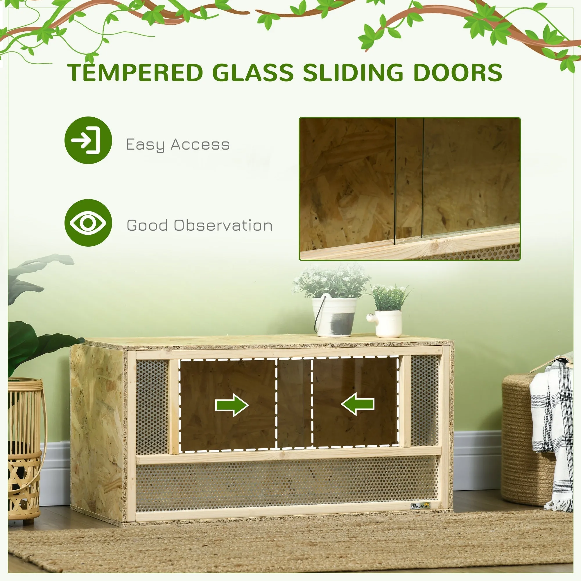 Pawhut Reptile Terrarium Vivarium