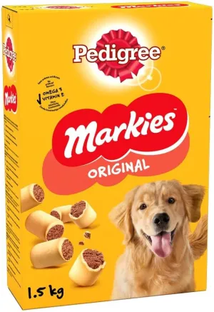 PEDIGREE Markies Adult Dog Treats Marrowbone Biscuits 1.5kg (Pack of 5)