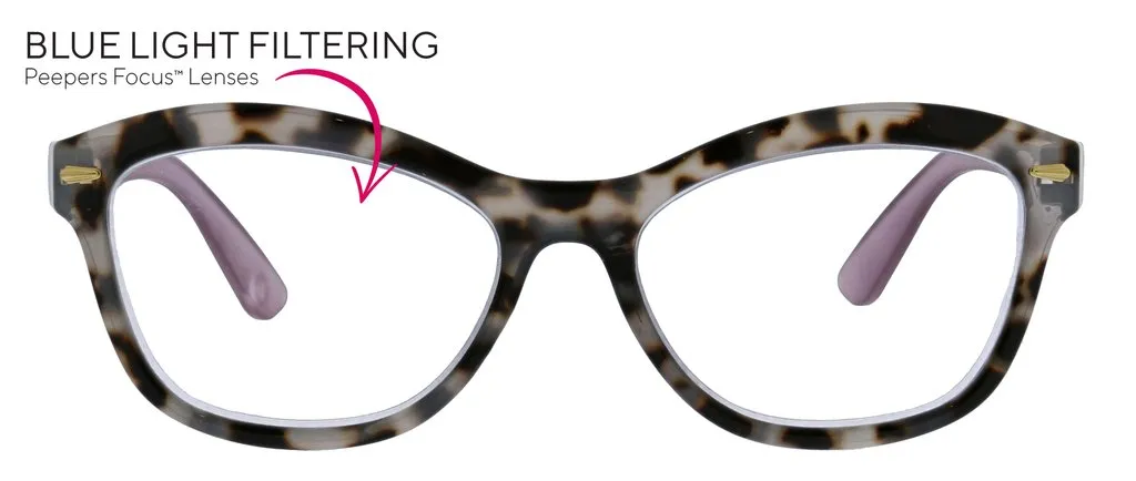 PEEPERS READING GLASSES MONTEREY BAY GRAY TORTOISE PURPLE