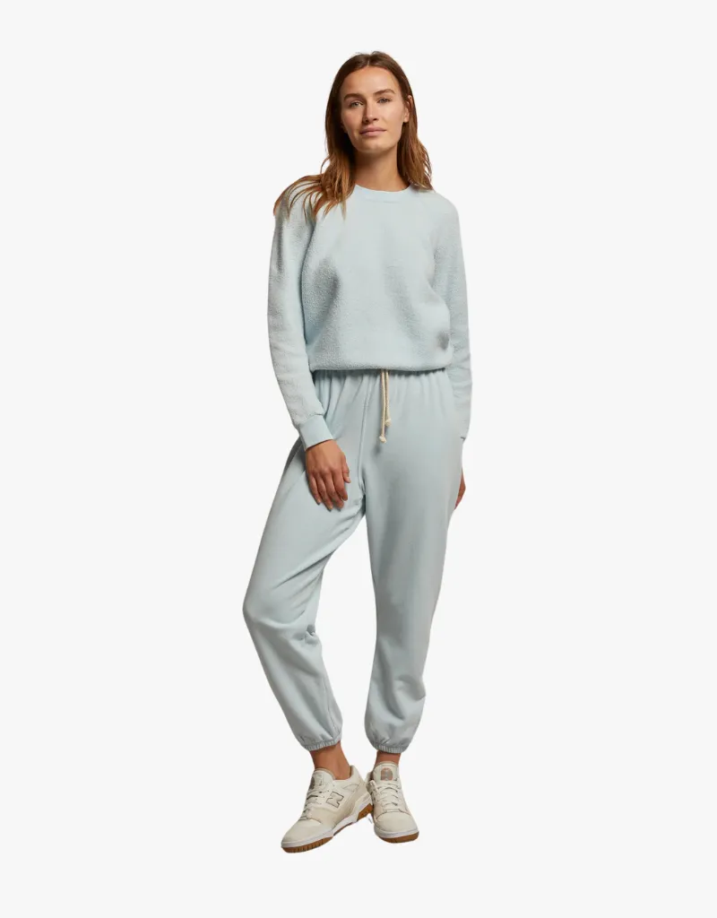 Perfect White Tee Johnny French Terry Easy Sweatpants in Baby Blue