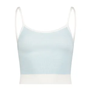 Polkadot CROP SCOOP CAMISOLE Blue Narrow Hampton Stripe