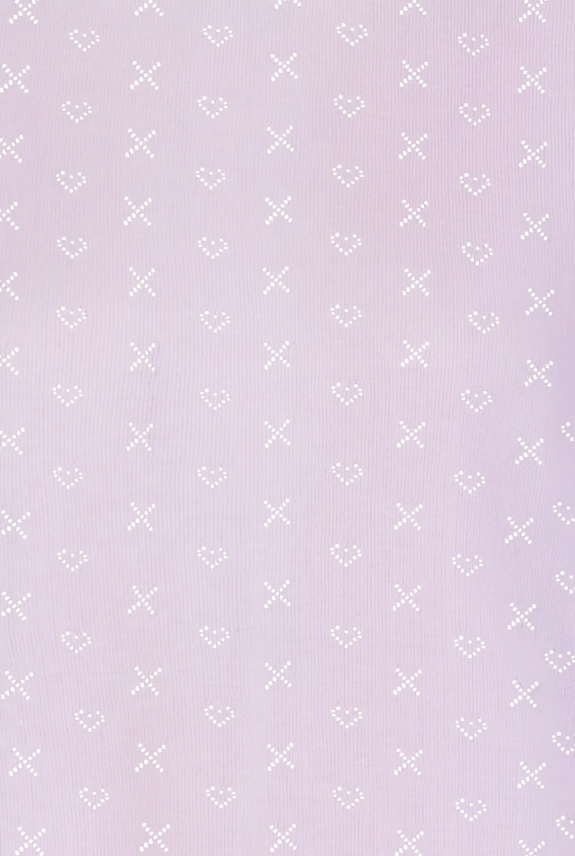 Polkadot LILAC Hearts-X Pointelle PATTI CAMISOLE w Pink Lace