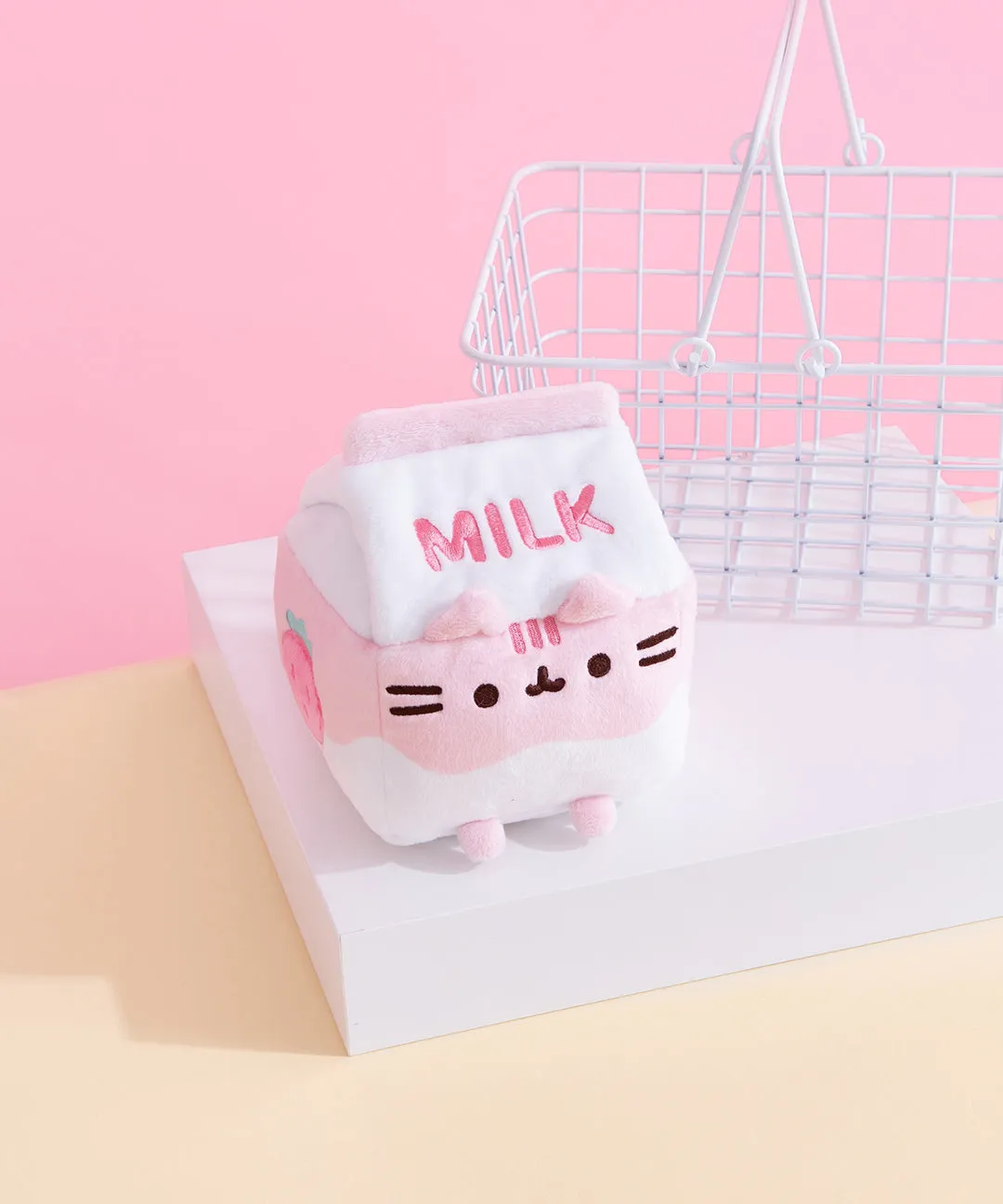 Pusheen Strawberry Milk Sips Plush