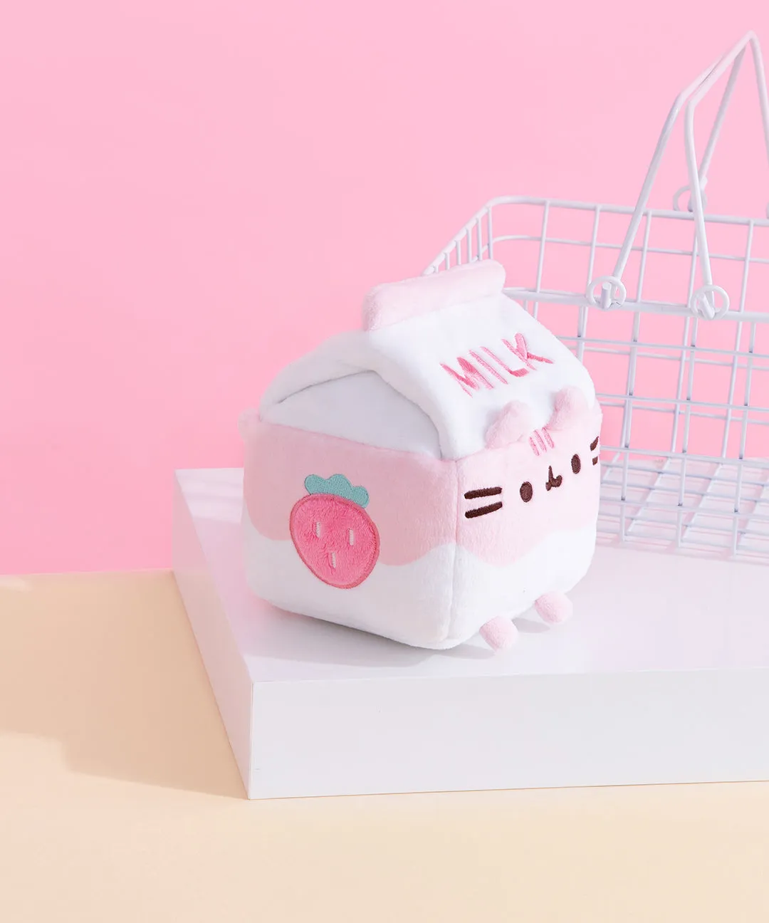 Pusheen Strawberry Milk Sips Plush