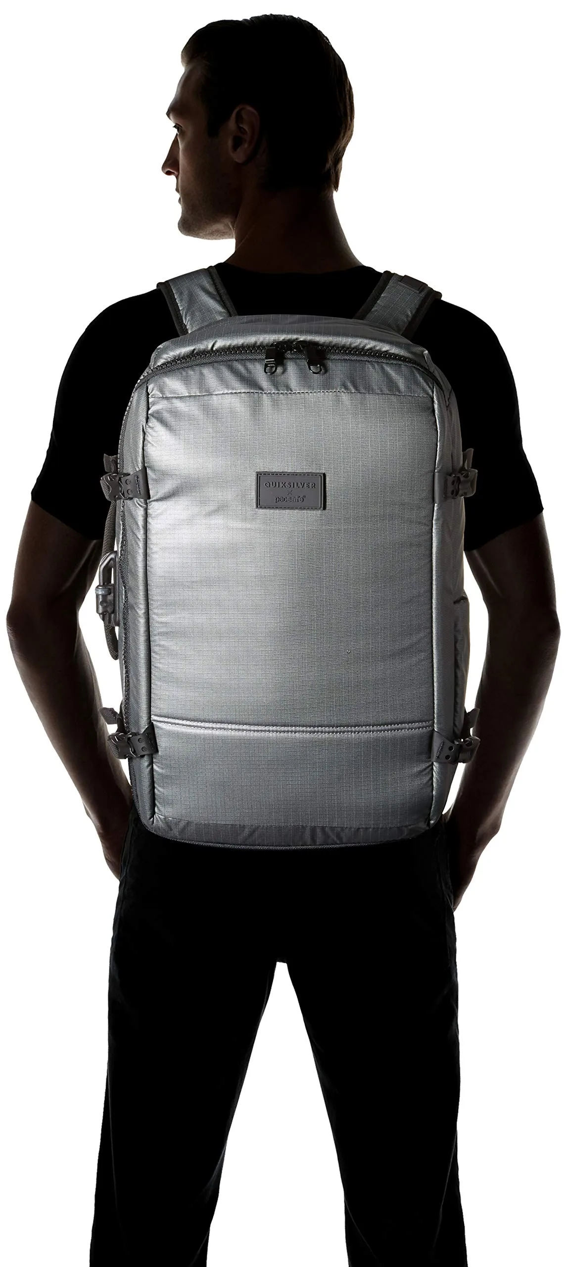 Quiksilver Men's PACSAFE X QS Carry ON Backpack, charcoal gray, 1SZ