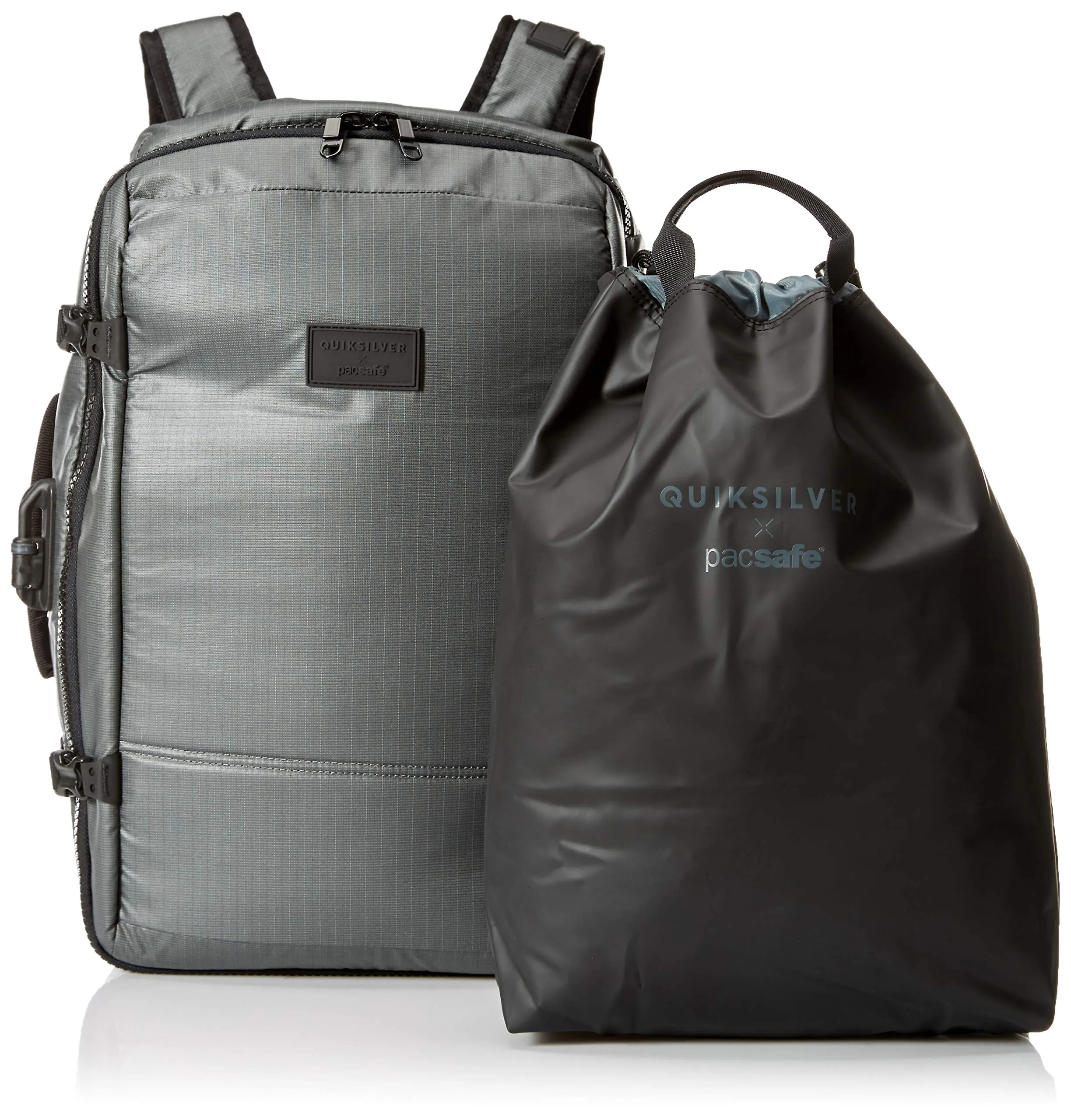 Quiksilver Men's PACSAFE X QS Carry ON Backpack, charcoal gray, 1SZ