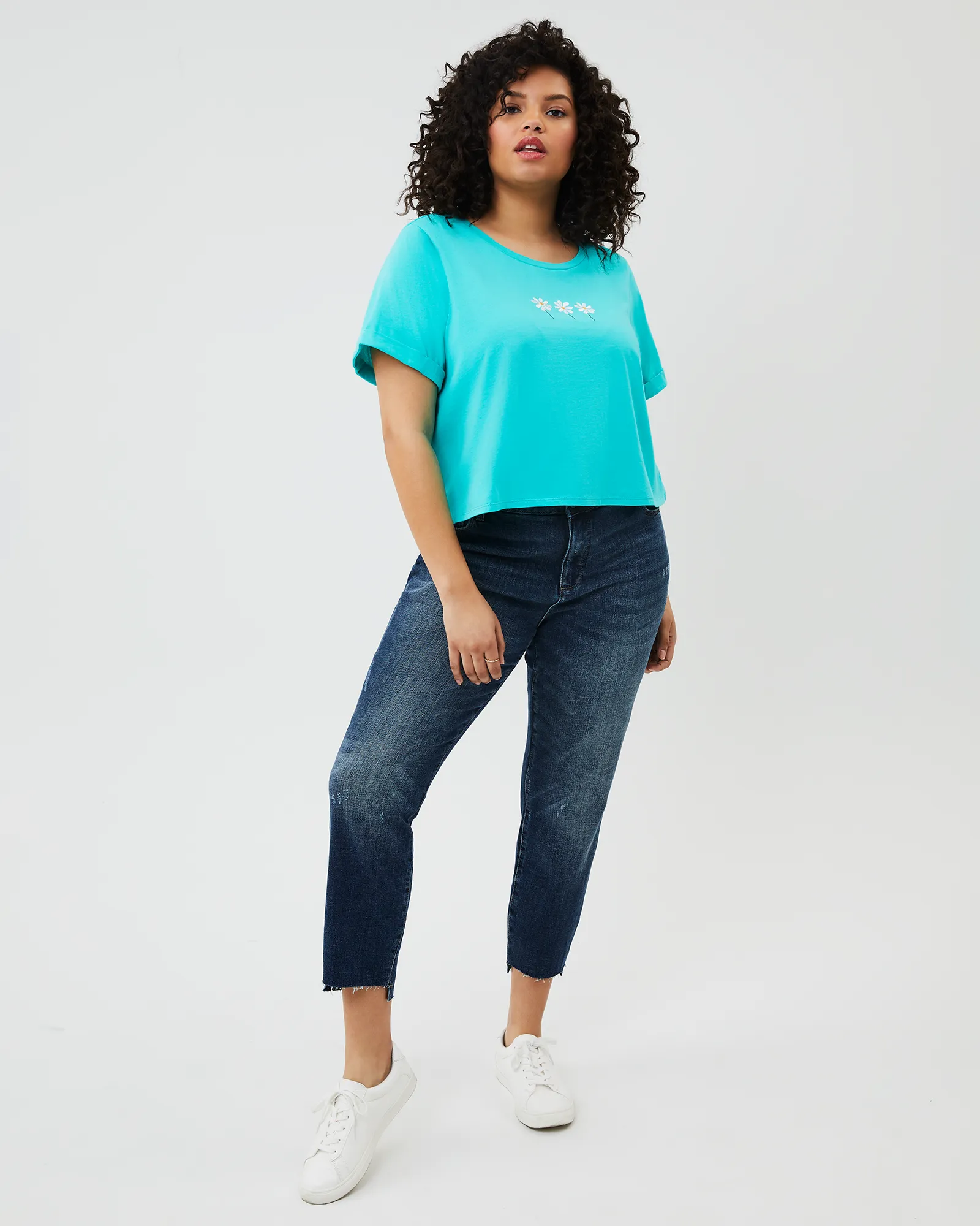 Reese Step-Hem Jean | Medium Wash