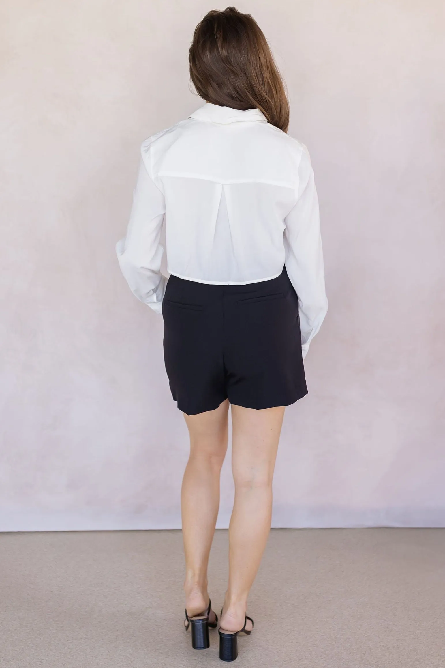Richie Cropped Button Up Top