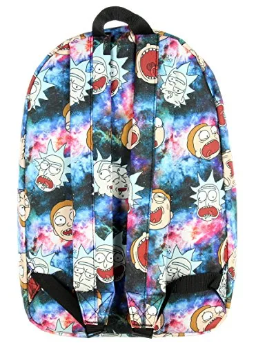 Rick And Morty Backpack Portal Gun Spaceship Mr Meeseeks (Space Head)