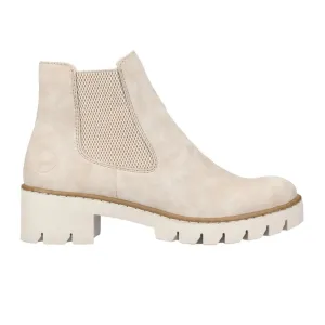 Rieker X5772-60 Prisca Chelsea Boot (Women) - Beige