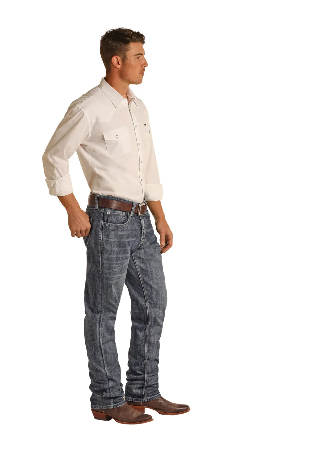 ROCK & ROLL DOUBLE BARREL STACKABLE BOOT CUT JEAN
