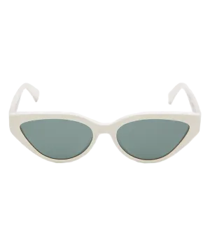 Saint Tropez Sunglasses in White & Green