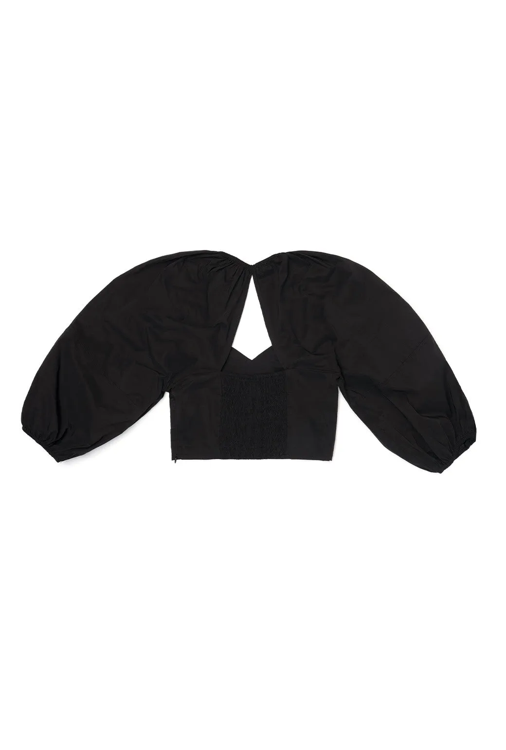 SAMPLE - Balloon Sleeve Bustier - Black